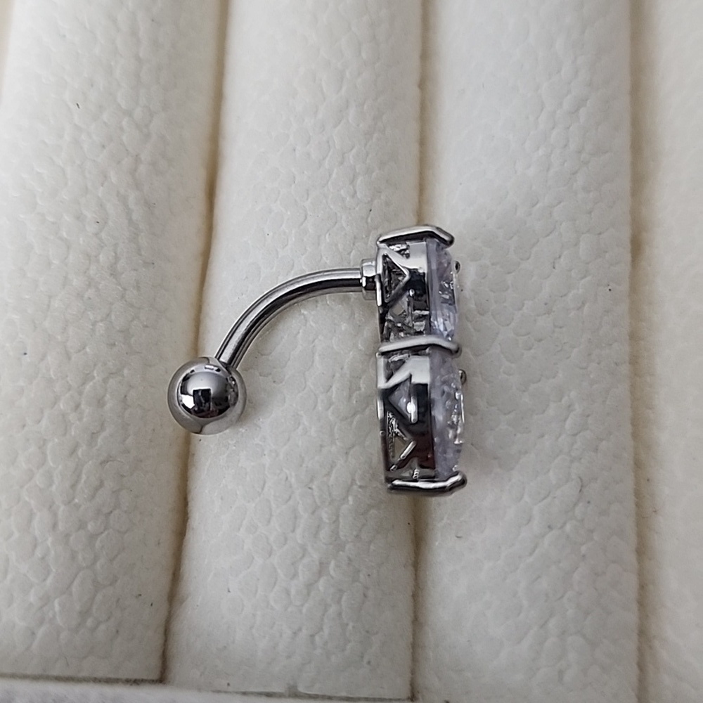 Crystal BELLY BUTTON RING Multi GEMS - Picture 2 of 3